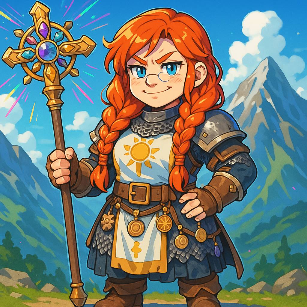 Brumhilda Ironbeard - Dwarven Cleric Character