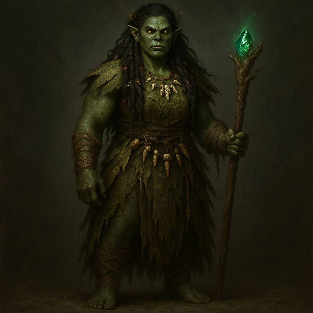 Grozzila Ironroot - Half-Orc Druid